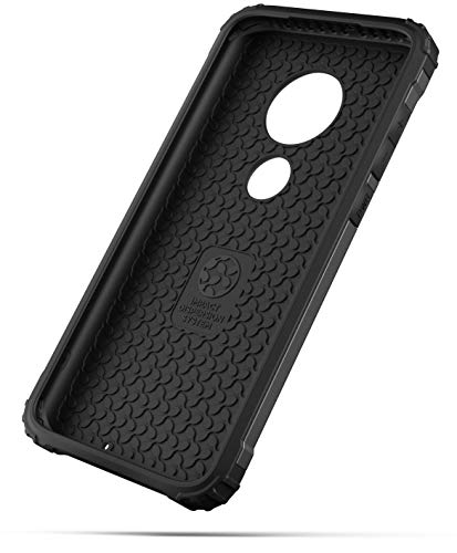 ENCASED Heavy Duty Moto G7 Case (2019 Scorpio Series) Military Grade Rugged Phone Protection Cover (Motorola G7) Gunmetal Grey