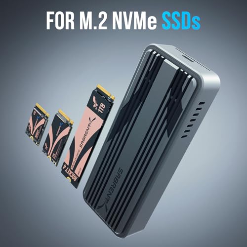 SABRENT USB4 NVMe SSD Enclosure, Tool-Free, 3900MB/s (EC-U4TN) - color: SPACE GREY