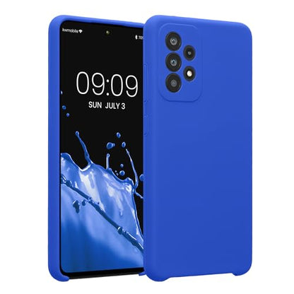 kwmobile Case Compatible with Samsung Galaxy A52 / A52 5G / A52s 5G Case - Slim TPU Silicone Phone Cover - Soft Touch Finish - Baltic Blue - color: Baltic Blue, size: Galaxy A52 / A52 5G / A52s 5G
