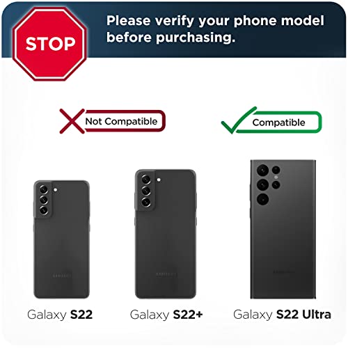 DuraClip Designed for Samsung Galaxy S22 Ultra Belt Clip Case, Slim Phone Case with Holster (S22 Ultra) - size: S22 Ultra