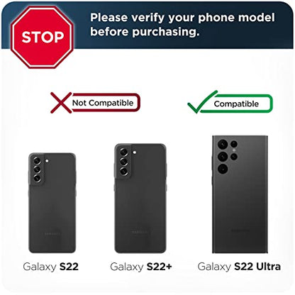 DuraClip Designed for Samsung Galaxy S22 Ultra Belt Clip Case, Slim Phone Case with Holster (S22 Ultra) - size: S22 Ultra