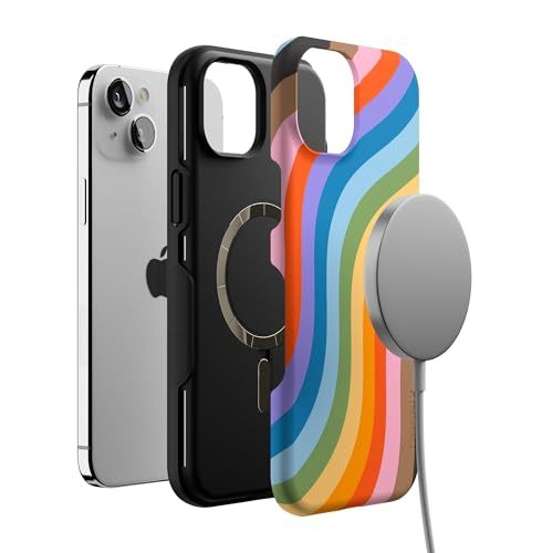 Casely iPhone 15 Plus Case | Love for All | Rainbow Pride | Bold Protective Design | Compatible with MagSafe - color: Love for All | Rainbow Pride