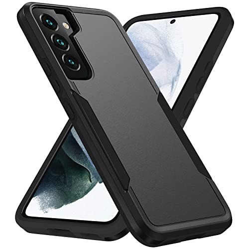 Designed for Samsung Galaxy S22 Case, Black Dual Layer, Heavy Duty Shockproof Tough Rugged Protective Cover for Galaxy S22 5G 6.1-inch, Black - size: for Samsung Galaxy S22