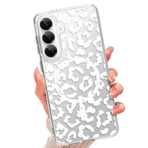 tharlet Magnetic for Samsung Galaxy S26 Plus Case, Compatible with MagSafe | Anti Yellowing, Cute Cheetah Print Design Women Girls, Slim Shockproof TPU Cover for Galaxy S26 Plus (Clear) - color: Cheetah Print, size: Samsung Galaxy S26 Plus