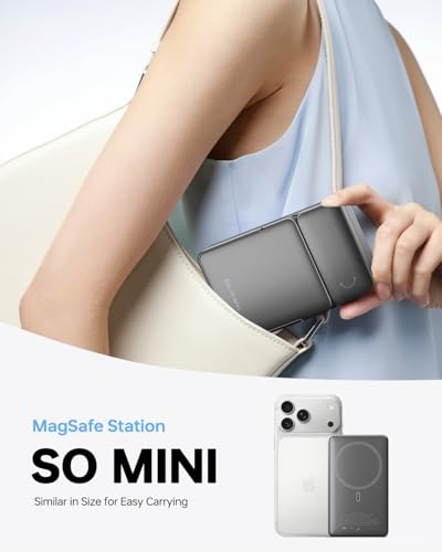 ULiXWH 10000mAh MagSafe Power Bank with Stand for iPhone & Apple Watch