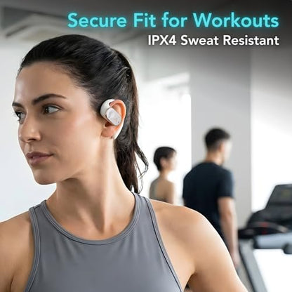 Joy Open-Ear Headphones, Wireless Bluetooth 5.4 Earhook Earbuds - color: Black