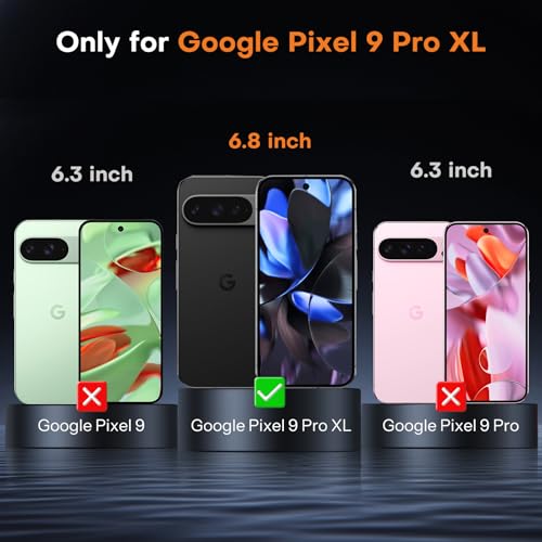 OMOTON 3+2 Pack for Google Pixel 9 Pro XL Screen Protector 6.8 Inch - size: Pixel 9 Pro XL - 6.8 Inch