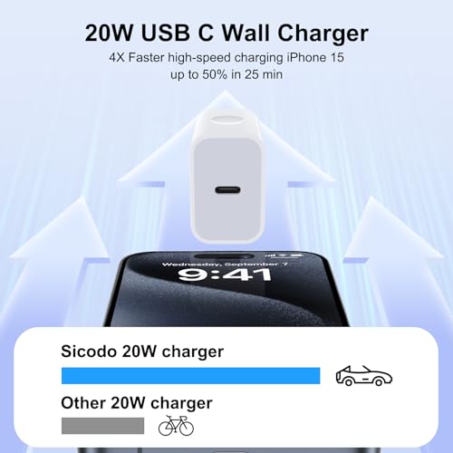USB C Charger Block Fast Charging Box for iPhone 18 17 16 15 14 13 Pro Max - color: White-1
