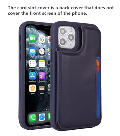 iCoverCase Compatible with iPhone 11 Pro Phone Case with Card Holder, Wallet Case for Women Men RFID Blocking PU Leather Protective Case 5.8 Inch (Dark Blue) - color: Dark Blue