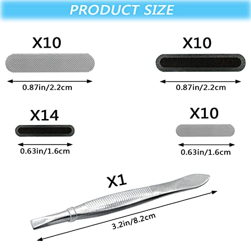 44 Pack Phone Speaker Dustproof Stickers Protector with Tweezers,Mesh Anti Dust Proof Adhesive Cover Kit Compatible with iPhone 15 14 13 12 11 Pro Max Mini X XS XR Plus, 2 Sizes, 2 Colors - size: 44 Pack