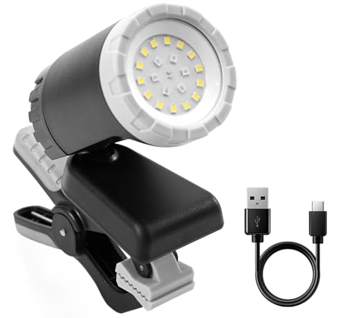 MaxWorks Rechargeable LED Work Light 500 Lumens Portable Shop Light – 360° Adjustable with Magnetic Base Clamp Mount & 3 Lighting Modes USB-C Rechargeable – 50897 - style: Magnetic and Clamp