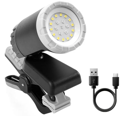 MaxWorks Rechargeable LED Work Light 500 Lumens Portable Shop Light – 360° Adjustable with Magnetic Base Clamp Mount & 3 Lighting Modes USB-C Rechargeable – 50897 - style: Magnetic and Clamp