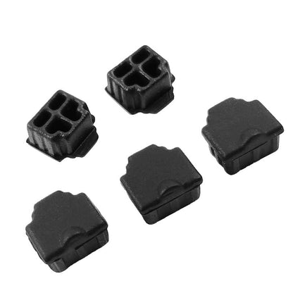 20Pcs RJ11 Anti Dust Plug Cover Cap Protector, Silicone RJ11 Female Dust Cover Protector for Telephone, Switches, Fax Machines, Optical Fiber Boxes and Other Equipment Port with Clean Bursh - size: RJ11