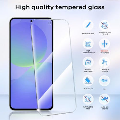 4+4 for Samsung Galaxy A36 5G Screen Protector Camera Lens Protector - size: Galaxy A36