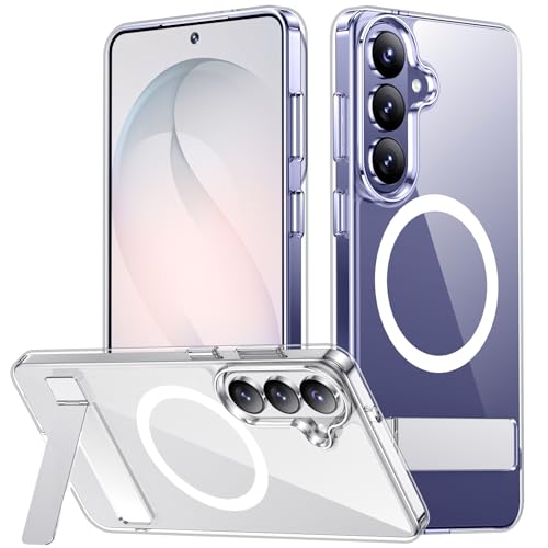 SPIDERCASE Magnetic for Samsung Galaxy S26 Plus Case, with [3 Stand Ways][ Military Grade Drop Protection] with Invisible Stand Shockproof Slim Case for Samsung Galaxy S26 Plus 6.7", Clear - color: Clear, size: S26 Plus