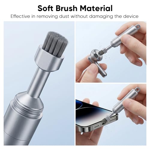 Multi-Function SIM Card Eject Pin with Cleaning Brush - color: A