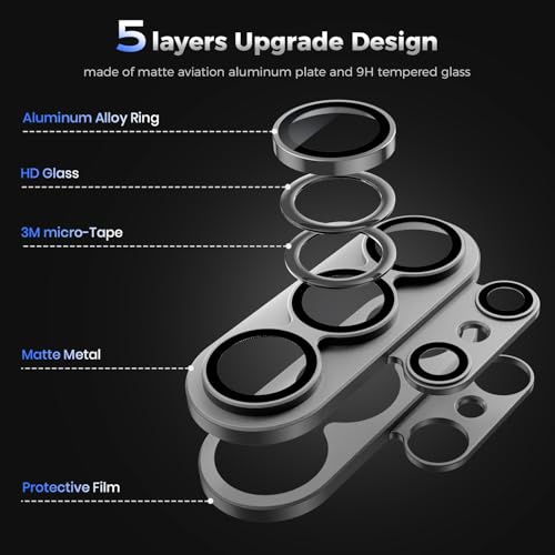 WSKEN for Samsung Galaxy S26 Ultra Camera Lens Protector - Full Coverage - color: Silver+Silver