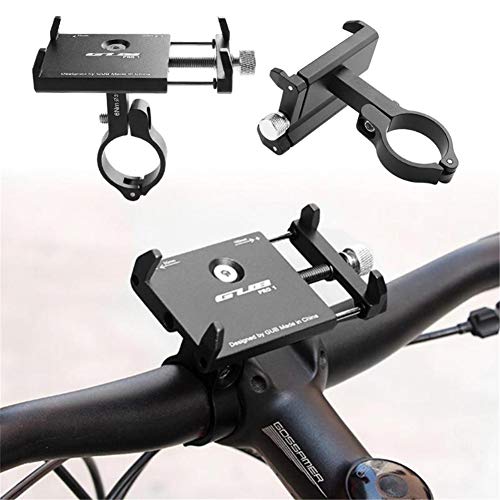 GUB PRO1 Universal Alloy Bike Cell Phone Holder Aluminum Bicycle Handlebar Phone Support for 3.5-6.2inch Bike Bracket Mount