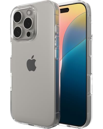 ZAGG Crystal Palace Lite Case for iPhone 16 Pro - Ultra-Slim, Ultimate Drop Protection with Graphene Reinforcement, Anti-Yellowing Technology, Wireless Charging Compatible, Recycled Materials, Clear - size: iPhone 16 Pro, style: Without Magsafe