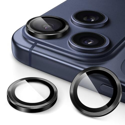 JETech Camera Lens Protector for iPhone 17 Pro/17 Pro Max, Black, 1 Set - color: Black
