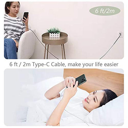 6ft USB-C to USB-A Fast Charger Cable for iPad Pro, Galaxy, MacBook Air, Nintendo Switch, Pixel, LG, Sony, OnePlus - size: 6 ft