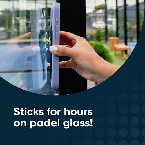 Silicone Suction Phone Mount for Padel Glass Wall, Midnight Blue - color: Midnight Blue