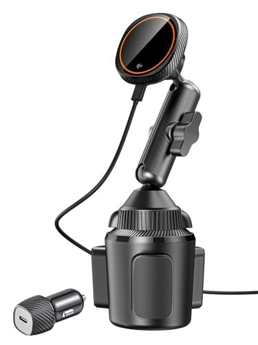 EXELIQ for Qi2 15W Magsafe Car Mount Charger, Magnetic Car Cup Phone Holder