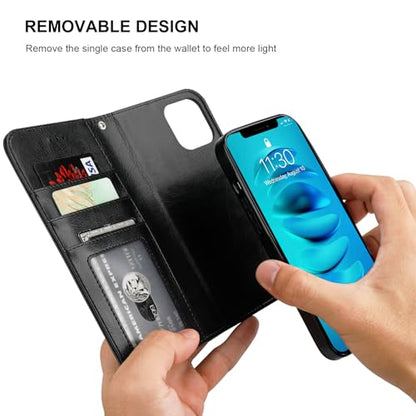Bocasal for MagSafe Wallet Case Card Holder for iPhone 14, Black - color: Black for MagSafe