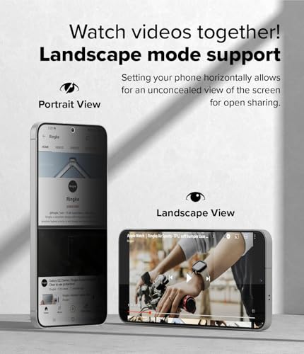 Ringke for Samsung Galaxy S25 / S24 Screen Protector [Easy Slide Privacy] - size: Galaxy S25 / S24