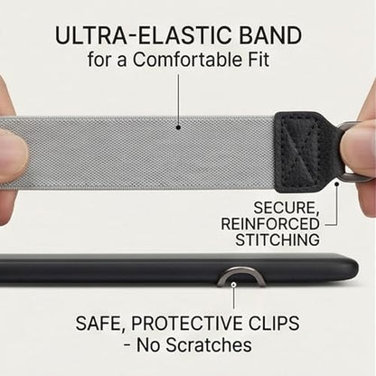 Soft Hand Strap for 6-8" Kindle eReaders Fire Tablet - Grey - color: Grey