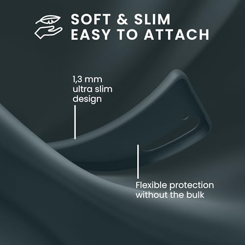 kwmobile Case Compatible with Samsung Galaxy A55 5G Case - Soft Slim Protective TPU Silicone Cover - Dark Slate - color: Dark Slate, size: Galaxy A55 5G