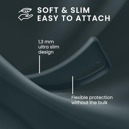 kwmobile Case Compatible with Samsung Galaxy A55 5G Case - Soft Slim Protective TPU Silicone Cover - Dark Slate - color: Dark Slate, size: Galaxy A55 5G