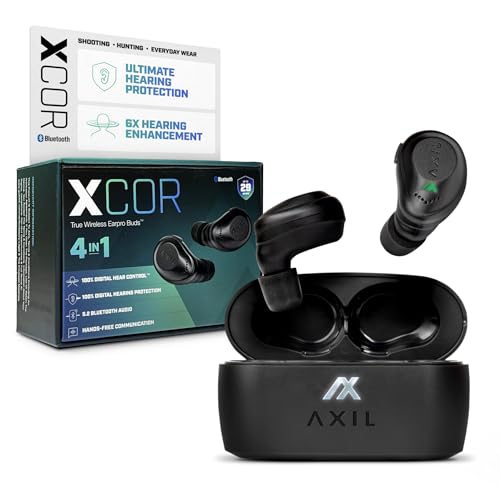 AXIL XCOR PRO Wireless Bluetooth Earbuds, HearPRO Enhancement