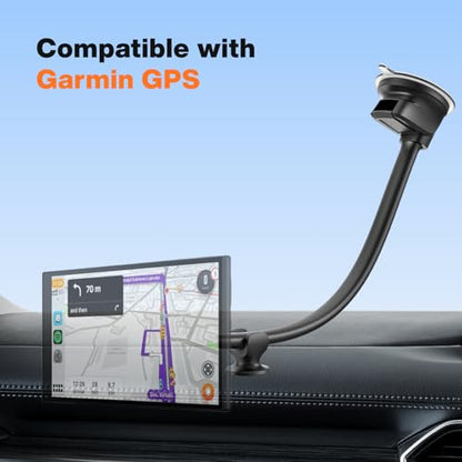 Replacement 14'' Gooseneck Arm Suction Cup Mount for 17mm Ball Joint