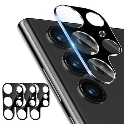 3 Pack Camera Lens Protector for Samsung Galaxy S25 Ultra, Tempered Glass Camera Protector Lens Cover, Ultra HD, 9H Hardness, Anti-Scratch, Case Friendly, Easy to Install [No Affect on Night Shots] - size: for Samsung Galaxy S25 Ultra