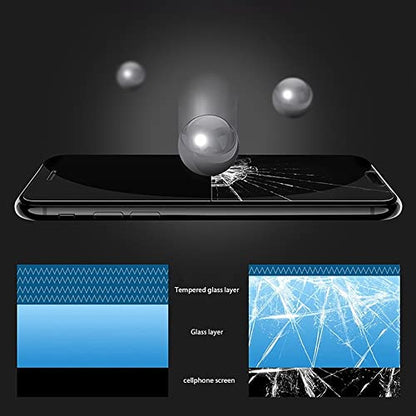 Privacy Screen Protector for iPhone 11/XR,OWRORA 2.5D Edge Full Coverage Anti-Spy 9H Tempered Glass, 6.1’-2 Pack - color: iPhone 11/XR 6.1"-Privacy