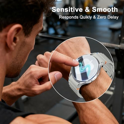 6 Pack for Samsung Galaxy Watch 7/6/5/4/FE Screen Protector 40mm | HD Tempered Glass Protective Film, Anti Scratch, Bubble Free, Touch Sensitive, Anti Fingerprint - size: For Galaxy Watch 7/6/5/4/FE 40mm 1.57 Inch