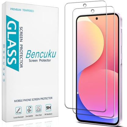 2 Pack Screen Protector for Samsung Galaxy A36 5G Tempered Glass - color: Clear