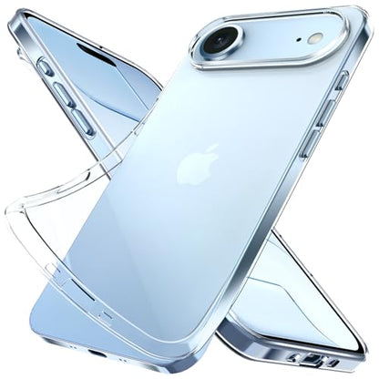Silicone Clear for iPhone Air Case.Ultra Thin with Comfort Grip | Soft Slim-Fit TPU iPhone Air Phone Cover,Non-Slip,Shockproof Protection,Scrath-Resistant - size: iPhone Air case