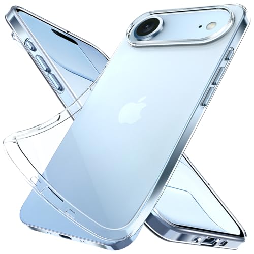 Silicone Clear for iPhone Air Case.Ultra Thin with Comfort Grip | Soft Slim-Fit TPU iPhone Air Phone Cover,Non-Slip,Shockproof Protection,Scrath-Resistant - size: iPhone Air case