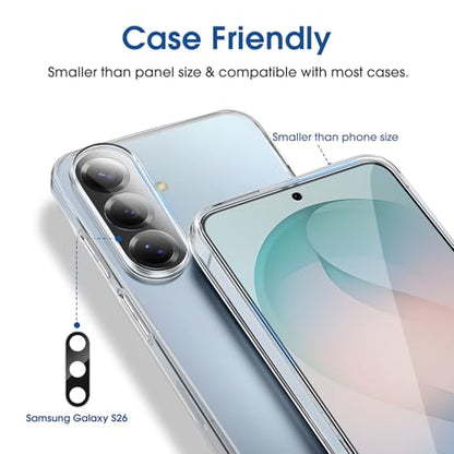 amFilm OneTouch for Samsung Galaxy S26 Screen Protector 6.3" Tempered Glass - size: S26-6.3"