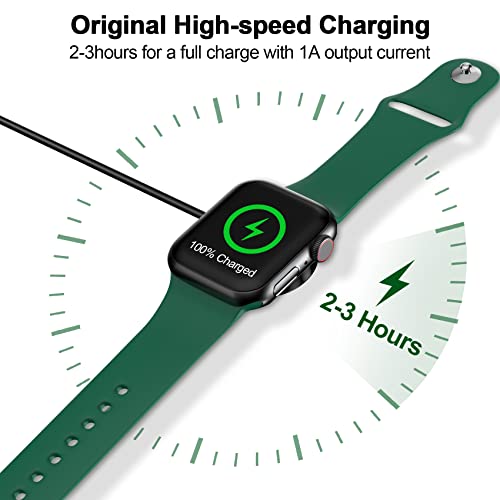 2026 Upgraded for Apple Watch Charger Magnetic USB C Charging Cable - color: Black, size: 2.0M