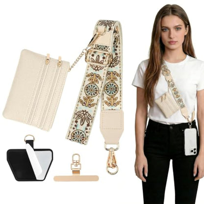MOLOPPO Detachable Crossbody Phone Lanyard for iPhone, Chestnut Brown - color: Chestnut Brown