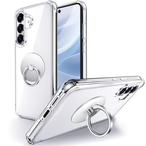 Silverback for Samsung Galaxy S26 Case Clear with Ring Kickstand, Protective Soft TPU Shock -Absorbing Bumper Shockproof Phone Case for Galaxy S26 -Clear - size: Galaxy S26