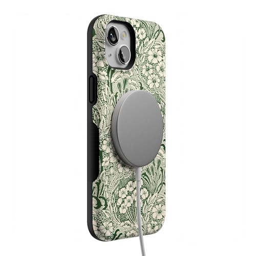 Casely iPhone 15 Plus Case | Mystic Meadow | Green Gardens | Bold Protective Design | Compatible with MagSafe - color: Mystic Meadow | Green Gardens, size: Iphone 15 Plus