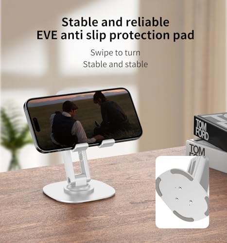 360° Rotating Cell Phone Stand for Desk (K69-White) - size: K69-White