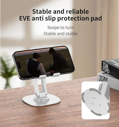 360° Rotating Cell Phone Stand for Desk (K69-White) - size: K69-White