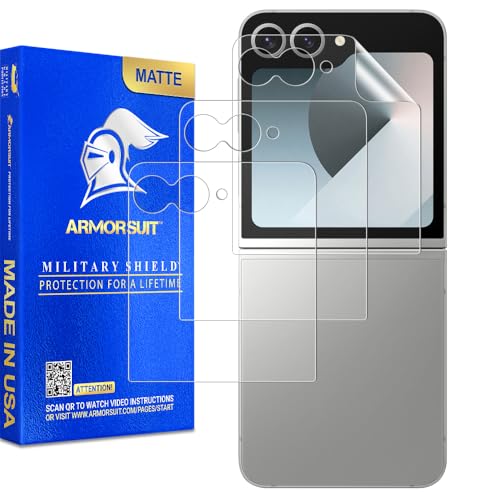 ArmorSuit 3 Pack Paper-Feel Screen Protector for Samsung Galaxy Z Flip 7 FE/Flip 6 Case Friendly MilitaryShield Paper-Feel Texture Matte Film - Made in USA