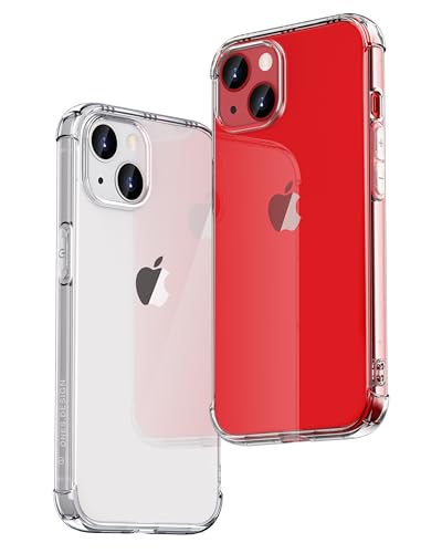 ONES Clear Case for iPhone 15 Anti-Yellowing Crystal Clear Case, Military-Grade Shockproof Slim Transparent Phone Cover with Camera Guard - color: HD High Transparency, size: iPhone 15
