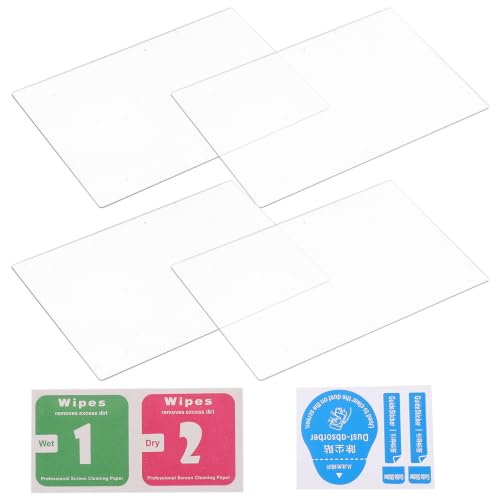 Lurrose 4pcs Tempered Glass Camera Screen Protectors for Compatible Anti-scratch High Transparency Lens Protector with Hardness Film Easy Installation